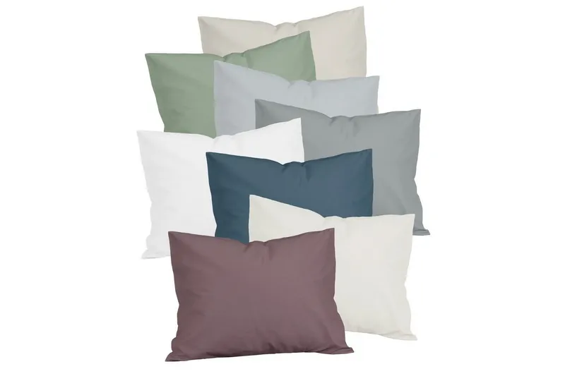 Örngott Borganäs of Sweden - 50 x 60 cm, Ljusgrå - Textilier & mattor - Sängkläder - Örngott