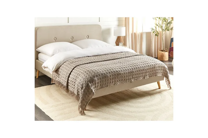 Sängöverkast Bere Taupe, 200x220 cm - Taupe, 200x220 cm - Textilier & mattor - Sängkläder - Överkast