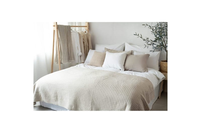 Sängöverkast Borganäs of Sweden - 250 x 250 cm, Linne - Textilier & mattor - Sängkläder - Överkast