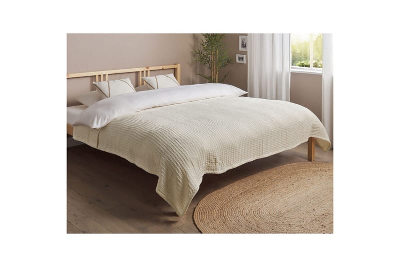 Sängöverkast Chagyl Ljusbeige, 200x220 cm - Ljusbeige, 200x220 cm - Textilier & mattor - Sängkläder - Överkast