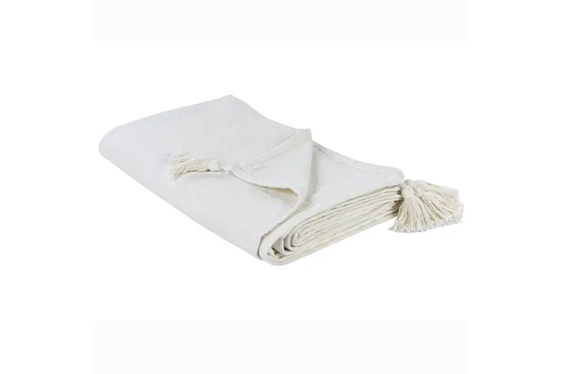 Sängöverkast Lindula Vit, 150x200 cm, Vit, 150x200 cm