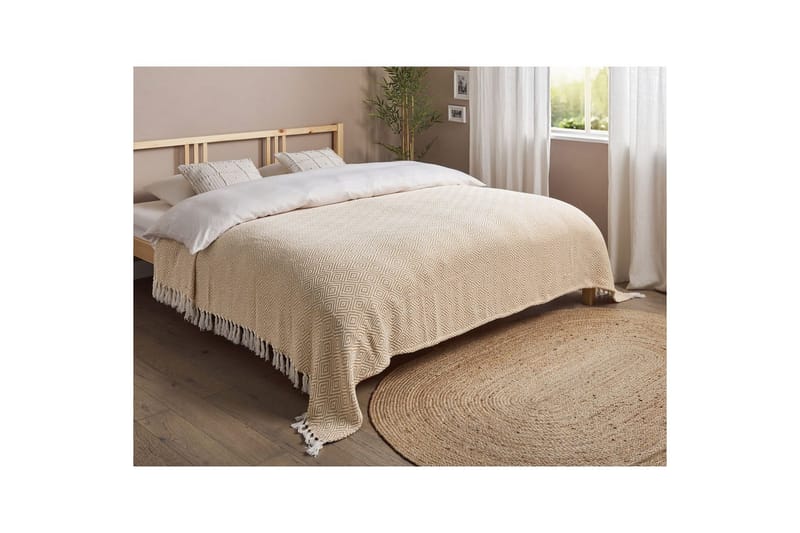Sängöverkast Toutli Beige, 220x240 cm - Beige, 220x240 cm - Textilier & mattor - Sängkläder - Överkast