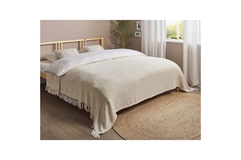 Sängöverkast Toutli Ljusbeige, 220x240 cm - Ljusbeige, 220x240 cm - Textilier & mattor - Sängkläder - Överkast