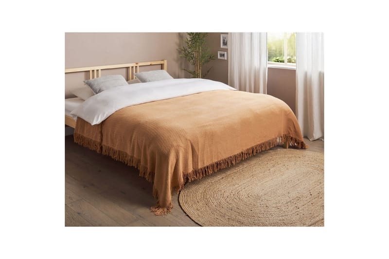 Sängöverkast Yerbent Brun, 200x220 cm - Brun, 200x220 cm - Textilier & mattor - Sängkläder - Överkast