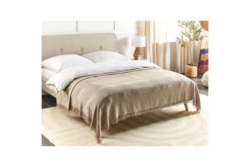 Sängöverkast Yerbent Taupe, 200x220 cm - Taupe, 200x220 cm - Textilier & mattor - Sängkläder - Överkast