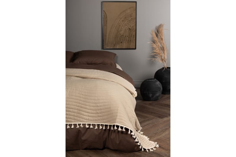 OVERLEAS Överkast 180x260 cm Beige - Överkast - Sängkläder - Överkast dubbelsäng