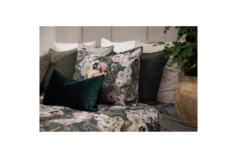 Påslakanset Dubbelsäng 3-Dels Abigail Grön - Borganäs of Sweden - Textilier & mattor - Sängkläder - Bäddset & påslakanset