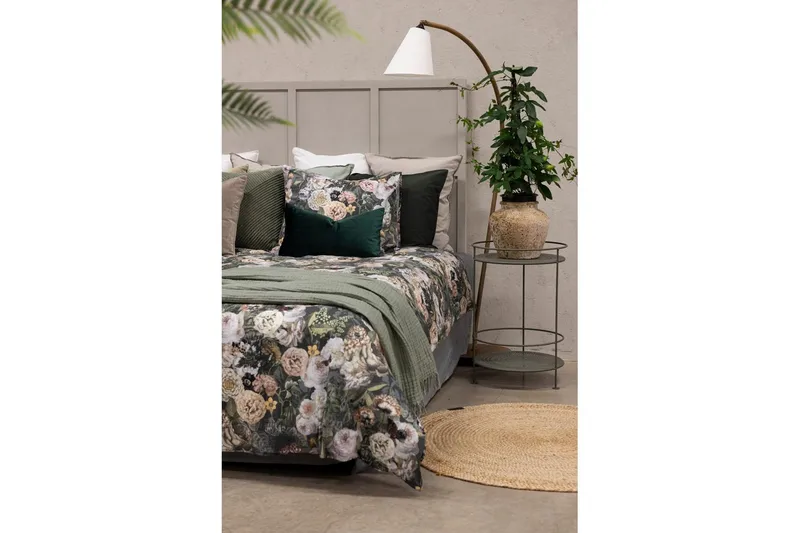 Påslakanset Dubbelsäng 3-Dels Abigail Grön - Borganäs of Sweden - Textilier & mattor - Sängkläder - Bäddset & påslakanset