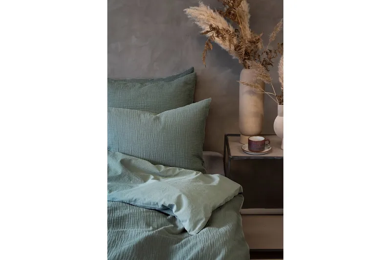 Påslakanset Dubbelsäng 3-Dels Rolling - Grön - Textilier & mattor - Sängkläder - Bäddset & påslakanset