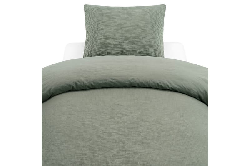 Påslakanset Dubbelsäng 3-Dels Rolling - Grön - Textilier & mattor - Sängkläder - Bäddset & påslakanset