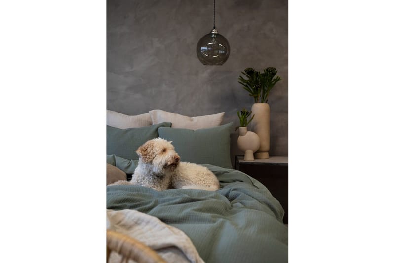 Påslakanset Dubbelsäng 3-Dels Rolling - Grön - Textilier & mattor - Sängkläder - Bäddset & påslakanset