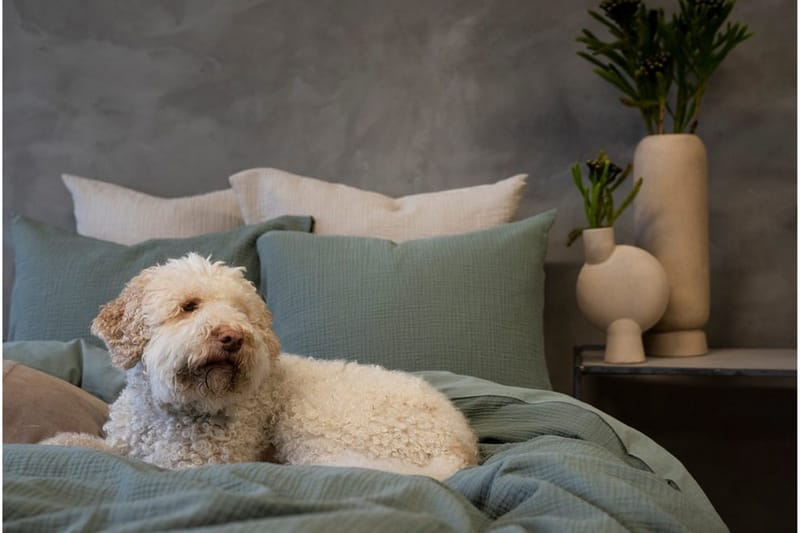 Påslakanset Dubbelsäng 3-Dels Rolling - Grön - Textilier & mattor - Sängkläder - Bäddset & påslakanset