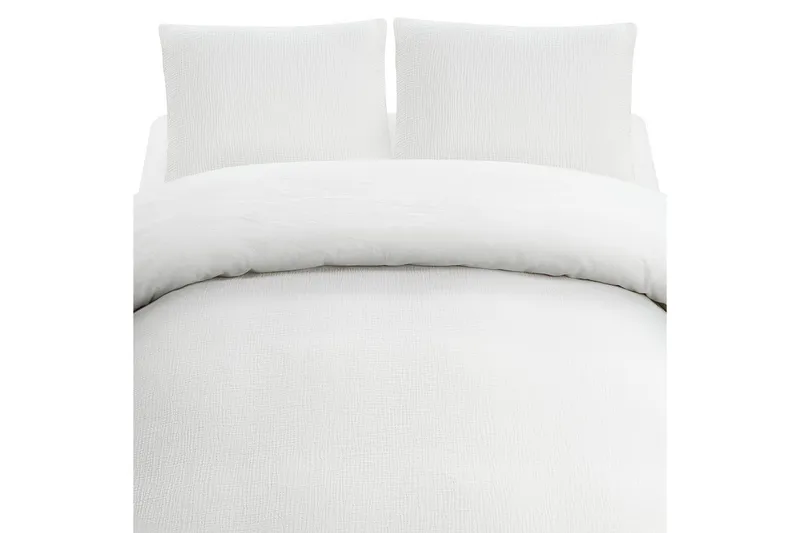 Påslakanset Dubbelsäng 3-Dels Rolling - Vit - Textilier & mattor - Sängkläder - Bäddset & påslakanset