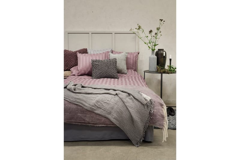 Påslakanset Dubbelsäng 3-Dels Satin - Lila - Textilier & mattor - Sängkläder - Bäddset & påslakanset