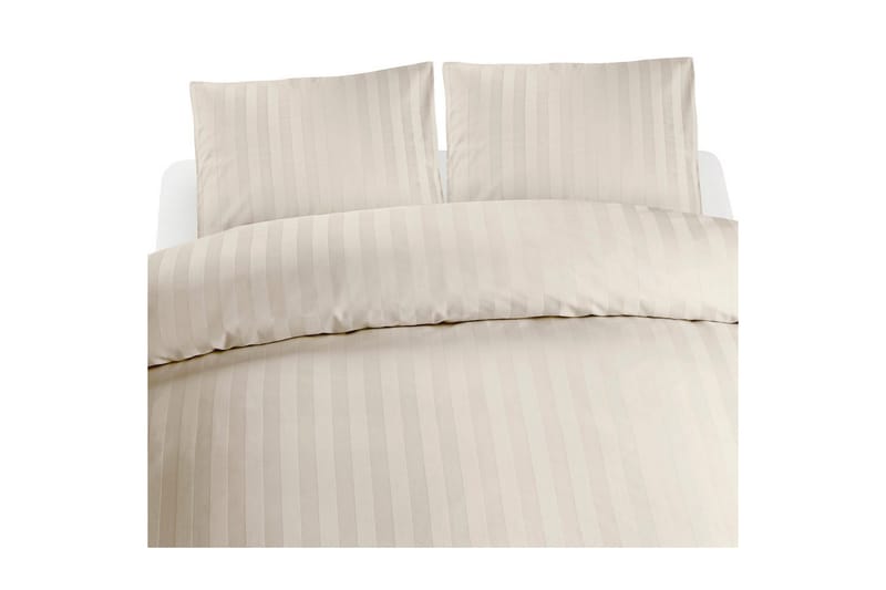 Påslakanset Dubbelsäng 3-Dels Satin - Sand - Textilier & mattor - Sängkläder - Bäddset & påslakanset