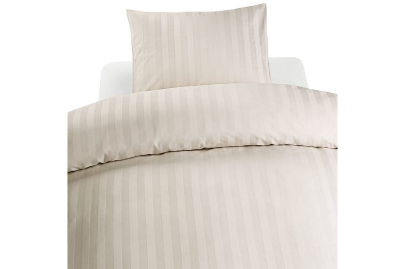 Påslakanset Dubbelsäng 3-Dels Satin - Sand - Textilier & mattor - Sängkläder - Bäddset & påslakanset