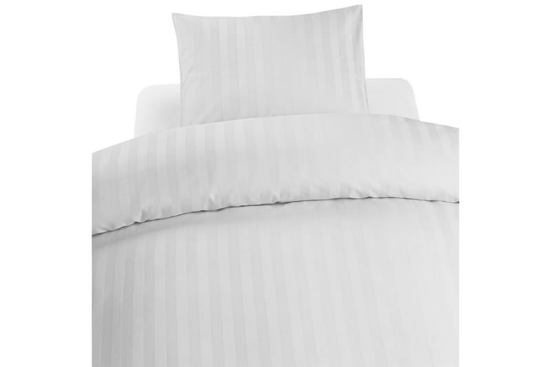 Påslakanset Dubbelsäng 3-Dels Satin - Vit - Textilier & mattor - Sängkläder - Bäddset & påslakanset