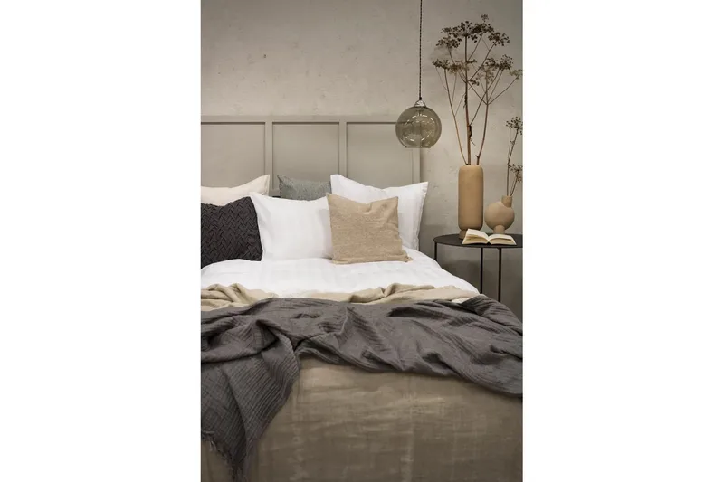 Påslakanset Dubbelsäng 3-Dels Satin - Vit - Textilier & mattor - Sängkläder - Bäddset & påslakanset