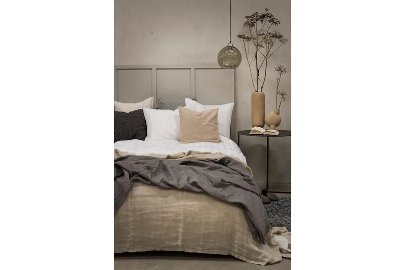 Påslakanset Dubbelsäng 3-Dels Satin - Vit - Textilier & mattor - Sängkläder - Bäddset & påslakanset