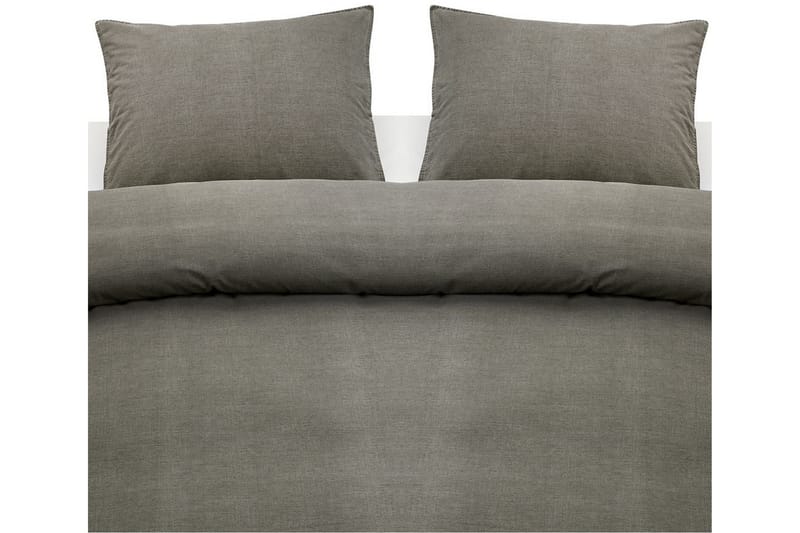 Påslakanset Dubbelsäng 3-Dels Washed, Grå