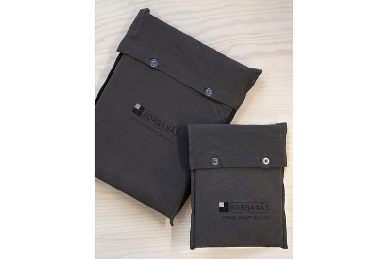 Påslakanset Dubbelsäng 3-Dels Percale - Grå - Textilier & mattor - Sängkläder - Bäddset & påslakanset