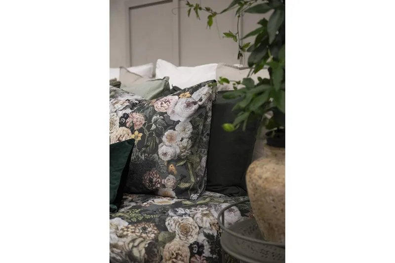 Påslakanset Enkelsäng 2-Dels Abigail Grön - Borganäs - Textilier & mattor - Sängkläder - Bäddset & påslakanset