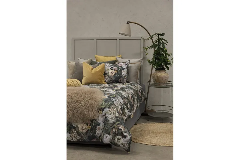 Påslakanset Enkelsäng 2-Dels Abigail Grön - Borganäs - Textilier & mattor - Sängkläder - Bäddset & påslakanset