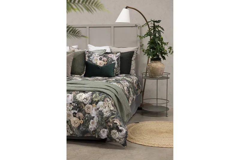 Påslakanset Enkelsäng 2-Dels Abigail Grön - Borganäs - Textilier & mattor - Sängkläder - Bäddset & påslakanset