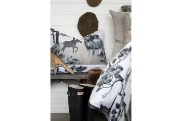 Påslakanset Enkelsäng 2-Dels Älg Grå - Borganäs of Sweden - Textilier & mattor - Sängkläder - Bäddset & påslakanset