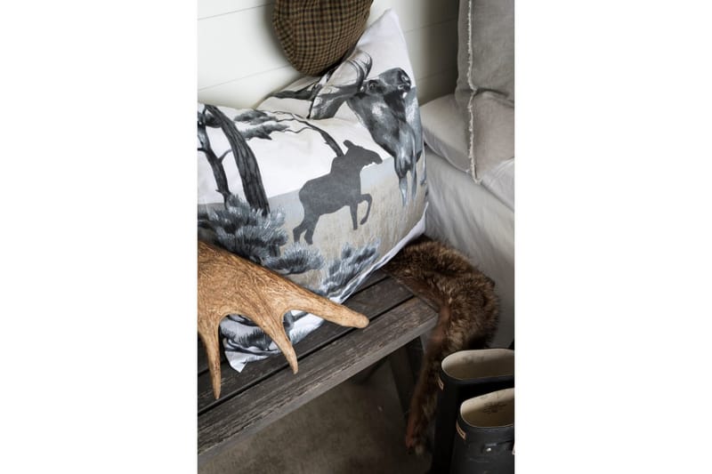 Påslakanset Enkelsäng 2-Dels Älg Grå - Textilier & mattor - Sängkläder - Bäddset & påslakanset