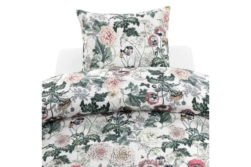 Påslakanset Enkelsäng 2-Dels Fiona Vit, Franzén