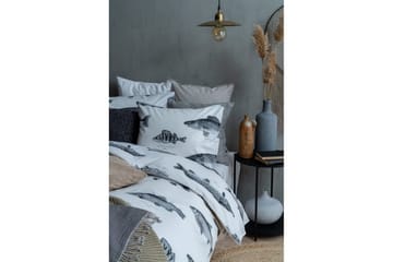 Påslakanset Enkelsäng 2-Dels Fiske Vit - Franzén - Textilier & mattor - Sängkläder - Bäddset & påslakanset