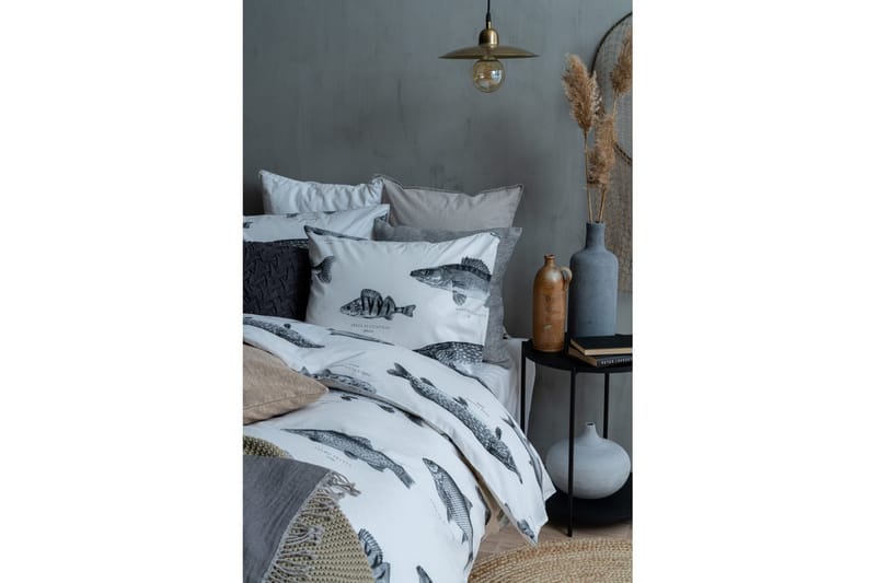Påslakanset Enkelsäng 2-Dels Fiske Vit - Textilier & mattor - Sängkläder - Bäddset & påslakanset