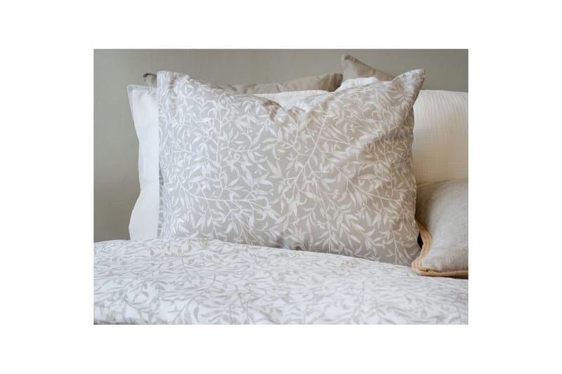 Påslakanset Enkelsäng 2-Dels Garden - Greige - Textilier & mattor - Sängkläder - Bäddset & påslakanset