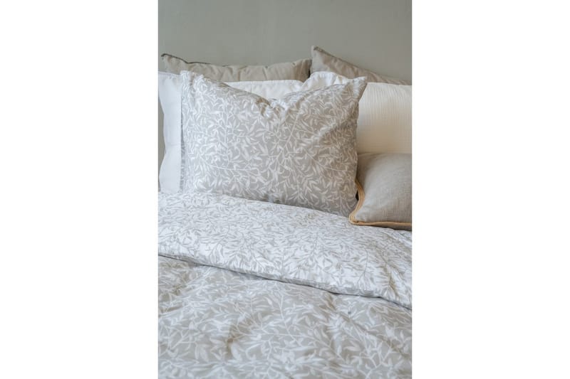 Påslakanset Enkelsäng 2-Dels Garden - Greige - Textilier & mattor - Sängkläder - Bäddset & påslakanset