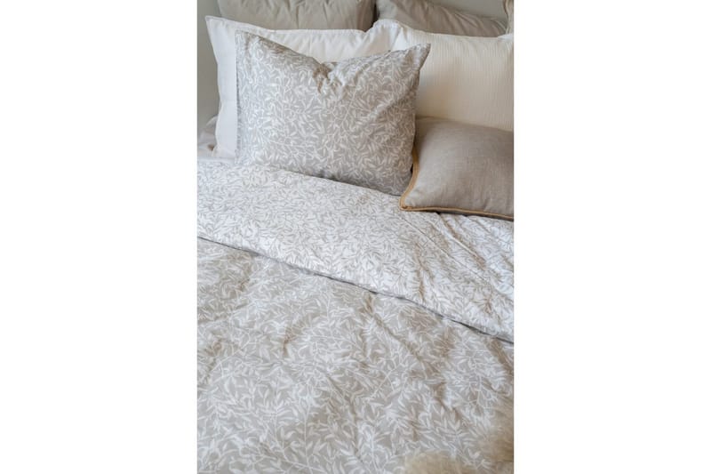 Påslakanset Enkelsäng 2-Dels Garden - Greige - Textilier & mattor - Sängkläder - Bäddset & påslakanset