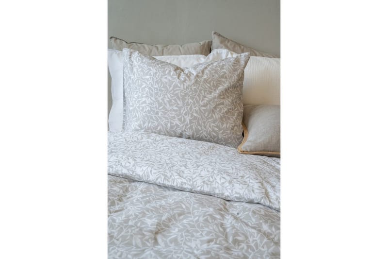 Påslakanset Enkelsäng 2-Dels Garden - Greige - Textilier & mattor - Sängkläder - Bäddset & påslakanset