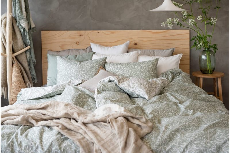 Påslakanset Enkelsäng 2-Dels Garden - Grön - Textilier & mattor - Sängkläder - Bäddset & påslakanset