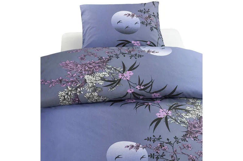 Påslakanset Enkelsäng 2-Dels Japan Grå