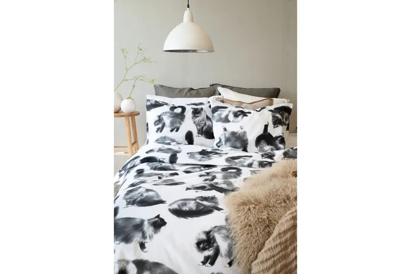 Påslakanset Enkelsäng 2-Dels Julis Grå - Borganäs of Sweden - Textilier & mattor - Sängkläder - Bäddset & påslakanset