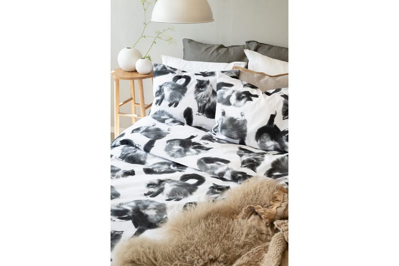 Påslakanset Enkelsäng 2-Dels Julis Grå - Borganäs of Sweden - Textilier & mattor - Sängkläder - Bäddset & påslakanset