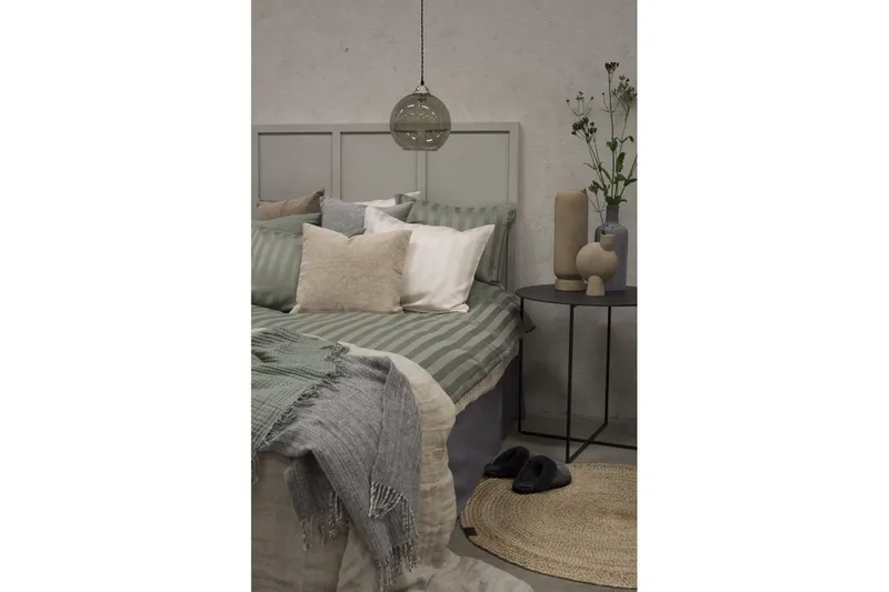 Påslakanset Enkelsäng 2-Dels Satin - Grön - Textilier & mattor - Sängkläder - Bäddset & påslakanset