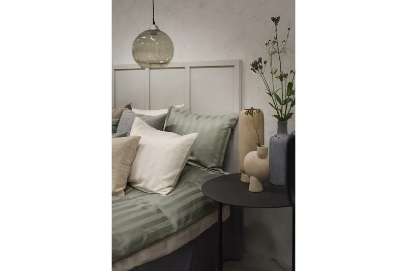 Påslakanset Enkelsäng 2-Dels Satin - Grön - Textilier & mattor - Sängkläder - Bäddset & påslakanset