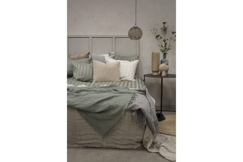 Påslakanset Enkelsäng 2-Dels Satin - Grön - Textilier & mattor - Sängkläder - Bäddset & påslakanset