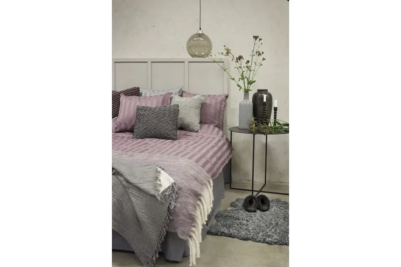 Påslakanset Enkelsäng 2-Dels Satin - Lila - Textilier & mattor - Sängkläder - Bäddset & påslakanset