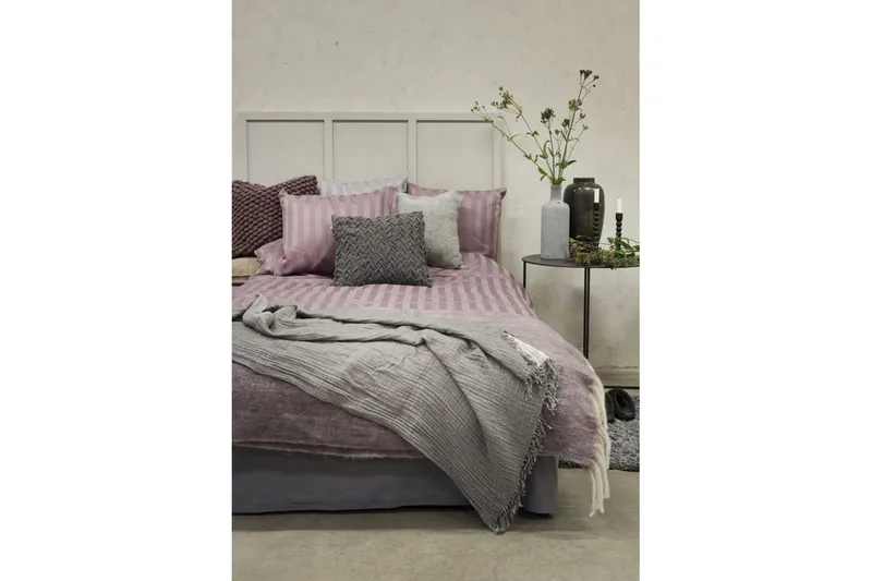 Påslakanset Enkelsäng 2-Dels Satin - Lila - Textilier & mattor - Sängkläder - Bäddset & påslakanset