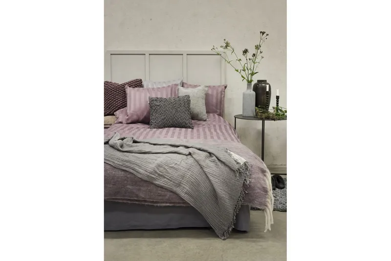 Påslakanset Enkelsäng 2-Dels Satin - Lila - Textilier & mattor - Sängkläder - Bäddset & påslakanset