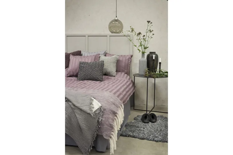 Påslakanset Enkelsäng 2-Dels Satin - Lila - Textilier & mattor - Sängkläder - Bäddset & påslakanset