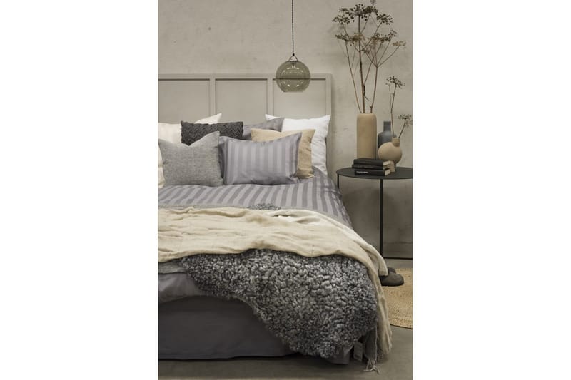 Påslakanset Enkelsäng 2-Dels Satin - Ljusgrå - Textilier & mattor - Sängkläder - Bäddset & påslakanset