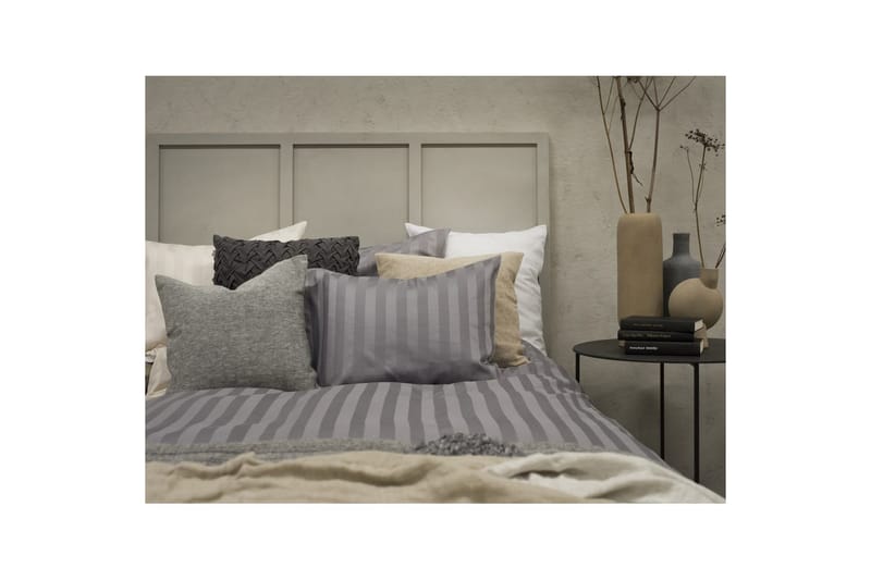 Påslakanset Enkelsäng 2-Dels Satin - Ljusgrå - Textilier & mattor - Sängkläder - Bäddset & påslakanset